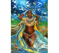 YAASIMOULE Décoration murale d'intérieur de chambre Mères l'eau Oshun et Yemaja Belles femmes noires aiment la mélanine naturelle