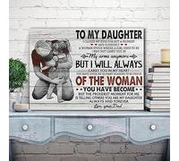 YAASIMOULE Décoration murale d'intérieur de chambre Père et fille à ma J'ai fermé les yeux un instant soudain une femme s'est levée