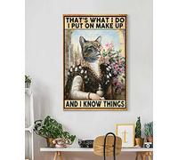 YAASIMOULE Décoration murale Skitongift, décoration d'intérieur, décoration de chambre C'est ce que je fais, je me maquille et je sais des choses en Virginie