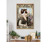 YAASIMOULE Décoration murale Skitongift, Décoration d'intérieur, Décoration de chambre C'est ce que je fais Je me maquille et je sais des choses Chat Ragdoll