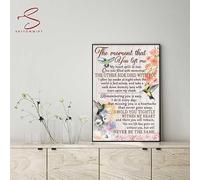 YAASIMOULE Décoration murale Skitongift, Décoration d'intérieur, Décoration de chambre Colibri Le moment où tu m'as quitté, mon cœur s'est divisé en deux