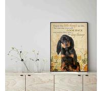 YAASIMOULE Décoration murale Skitongift, décoration d'intérieur, décoration de salle Profitez des petites choses de la vie, ils étaient le chien coonhound de la grande chose