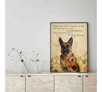 YAASIMOULE Décoration murale Skitongift, décoration d'intérieur, décoration de salle Profitez des petites choses de la vie, ils étaient le chien de berger allemand des grandes choses
