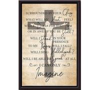 YAASIMOULE Entouré par ta gloire, que ressentira mon cœur ? Affiche encadrée sur toile mate.