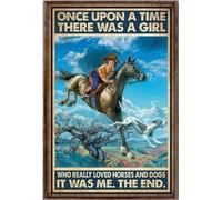 YAASIMOULE Il était une fois une fille qui aimait les chevaux et les chiens. C'est moi, une cowgirl. Affiche