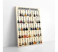 YAASIMOULE Impressions sur toile de guitares légendaires