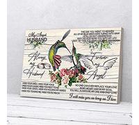 YAASIMOULE Impressions sur toile d'oiseaux « Mon mari ange »