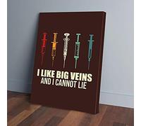 YAASIMOULE Impressions sur toile « J'aime les grosses veines et je ne peux pas mentir »