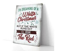YAASIMOULE Impressions sur toile « Je rêve d'un Noël blanc »