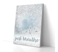 YAASIMOULE Impressions sur toile Just Breathe Yoga, décoration murale