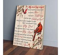 YAASIMOULE Impressions sur toile « Mon père, mon ange » - Décoration murale