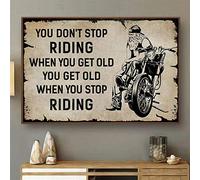 YAASIMOULE Impressions sur toile « Motocyclisme, ne vous arrêtez jamais »