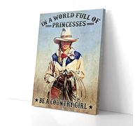 YAASIMOULE Impressions sur toile « Princesse, sois une fille de la campagne »