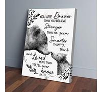 YAASIMOULE Impressions sur toile « Vous êtes plus courageux que vous ne le croyez »