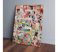 YAASIMOULE Impressions sur toile « Vous êtes plus courageux que vous ne le croyez »