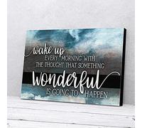 YAASIMOULE Impressions sur toile « Wonderful Is Going To Happening » - Décoration murale