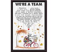 YAASIMOULE Jack Skellington était une équipe. Affiche encadrée sur toile mate : Quoi que tu manques, je l'ai.