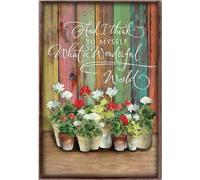 YAASIMOULE Jardin fleuri et je me dis : « Quel monde merveilleux ! » Affiche florale