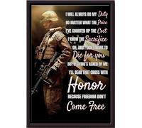 YAASIMOULE Je ferai toujours mon devoir de soldat - Affiche encadrée sur toile mate