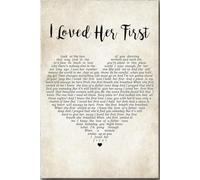 YAASIMOULE Je l'aime - Affiche décorative murale - Cadeau pour amoureux, petit ami, petite amie, âme sœur, épouse, conjoint, chéri(e), décoration intérieure, coup de foudre - Toile tendue sur châssis