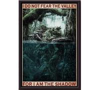 YAASIMOULE Je ne crains pas la vallée car je suis l'ombre de ce soldat dans la forêt. Affiche encadrée sur toile mate.