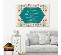YAASIMOULE Je sais que le Seigneur est toujours avec moi Psaume 16:8 NLT toile murale