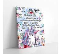 YAASIMOULE Je t'aime, suis ton cœur, bébé licorne, impressions sur toile, art mural