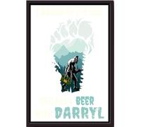 YAASIMOULE Je veux être celui ou celle qui boit une bière avec Bigfoot - T-shirt, affiche, décoration murale alcoolisée, cadeau pour amoureux des gorilles, impression sur toile encadrée