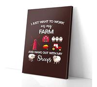 YAASIMOULE Je veux juste travailler dans ma ferme, élevage de moutons, impressions sur toile