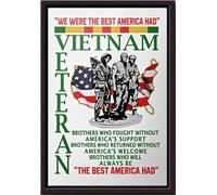 YAASIMOULE Nous étions les meilleurs Américains, affiche encadrée sur toile mate