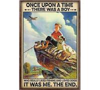 YAASIMOULE Pêche avec un chien Il était une fois quelqu'un qui aimait vraiment les pêcheurs (affiche)