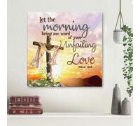YAASIMOULE Psaume 143:8 NIV Que le matin m'apporte la parole de ton amour indéfectible, toile murale