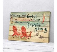 YAASIMOULE Que ton cœur soit toujours joyeux, toujours jeune, toile Turtle Beach