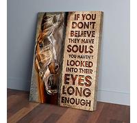 YAASIMOULE Si vous ne croyez pas qu'ils ont une âme, impressions sur toile Horse Girl