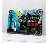 YAASIMOULE Soyez quelqu'un que personne ne pensait que vous pourriez être Motivation Impressions sur toile Art mural Art mural
