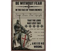 YAASIMOULE Soyez sans peur face à vos ennemis. Tenez bon, affiche chrétienne de Jésus.