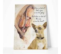 YAASIMOULE Toile Chihuahua 3D : Quand on regarde le visage de Dieu, on voit sa gloire