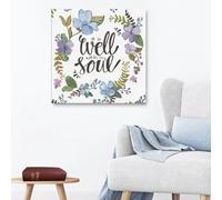 YAASIMOULE Toile murale « Ça va bien avec mon âme »