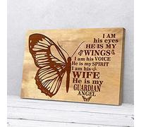 YAASIMOULE Toile murale papillon Mon ange gardien