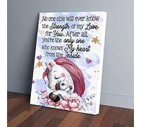 YAASIMOULE Tu es le seul à connaître mon cœur Bébé Licorne Impressions sur toile Art mural