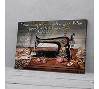 YAASIMOULE Votre talent est un don de Dieu : Coudre des impressions sur toile