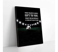 YAASIMOULE Votre talent est un don de Dieu pour vous Impressions sur toile de football Art mural