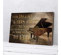 YAASIMOULE Votre talent est un don de Dieu pour vous, impressions sur toile pour piano, art mural