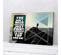 YAASIMOULE Vous n'avez pas besoin d'indications, indiquez-vous simplement des impressions sur toile de motivation, des décorations murales