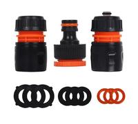 YAAVAAW Lot d'adaptateurs de raccord de robinet de tuyau d'arrosage, en plastique ABS, 1,9 cm et 1,27 cm, 2 en 1, connecteur rapide, compatible avec la plupart des connecteurs mâles, compatible