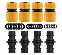 YAAVAAW Lot de 8 tuyau - Contient 4 connecteur d'extrémité et 4 rallonges, raccord 15 mm