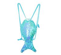 YAAVAAW Sac à Dos Paillettes Sirène Magique,20 * 30cm Sac Réversible Scintillement avec Cordon,Mignon Sacs de Sport Danse Extérieur Voyage Brillant et Tendance pour Filles,Adolescentes,Femmes