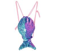 YAAVAAW Sac à Dos Paillettes Sirène Magique,30 * 50cm Sac Réversible Scintillement avec Cordon,Mignon Sacs de Sport Danse Extérieur Voyage Brillant et Tendance pour Filles,Adolescentes,Femmes
