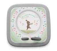 yabaduu Film de Protection Compatible avec Toniebox 2 Accessoires Ajustement Parfait Coque de Protection autocollante avec Design Anti-Rayures pour Enfants Y015 (51 Lapins Musicaux, avec Nom)