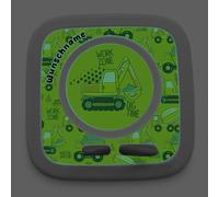 yabaduu Film Protecteur Compatible avec Toniebox 2 Accessoires Ajustement Parfait Étui Protecteur Auto-adhésif avec Design Anti-Rayures pour Enfants Y015 (05 Zone de Travail, Phosphorescent avec nom)